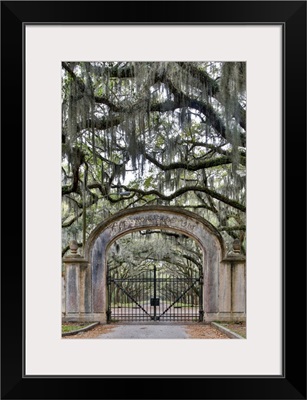 United States, Georgia, Savannah, Wormsloe, Gate at Entrance