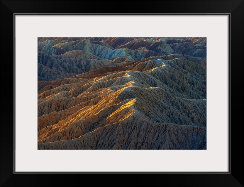 USA, California, Anza-Borrego Desert State Park. Barren desert landscape at sunrise.