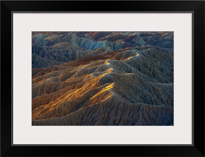 USA, California, Anza-Borrego Desert State Park, Barren Desert Landscape At Sunrise