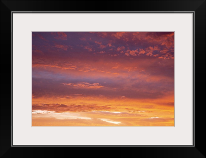 USA, Georgia, Clouds Reflecting Sunrise