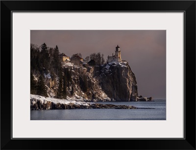USA, Minnesota, Split Rock Lighthouse On Shore Of Lake Superior At Sunrise