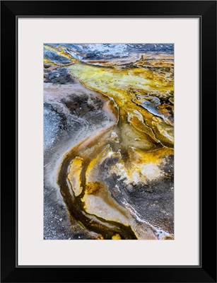 USA, Wyoming, Abstract Geothermal Feature, Upper Geyser Basin, Yellowstone National Park