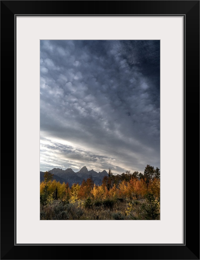 USA, Wyoming. Autumn evening near Black Tail Butte, Grand Teton National Park.