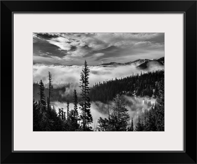 Washington, Olympic National Park. View northeast from road to Hurricane Ridge