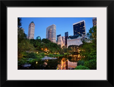 Central Park And Manhattan Skyline