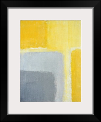 Grey And Yellow Abstract