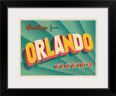 Vintage Touristic Greeting Card - Orlando, Florida