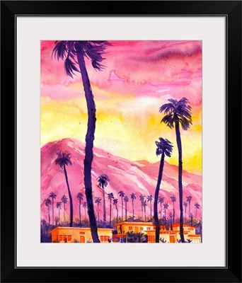 Sunset in Palm Springs, California