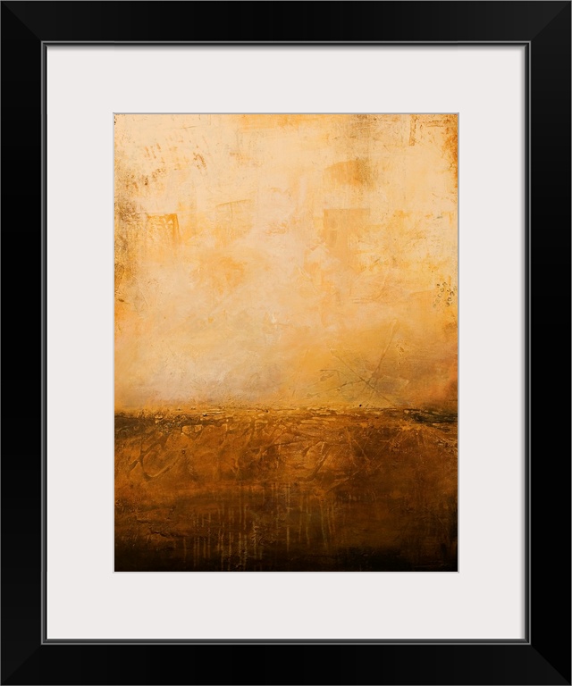 Abstract artwork for the home or office, this vertical painting has a calming sophistication created from a warm color pal...