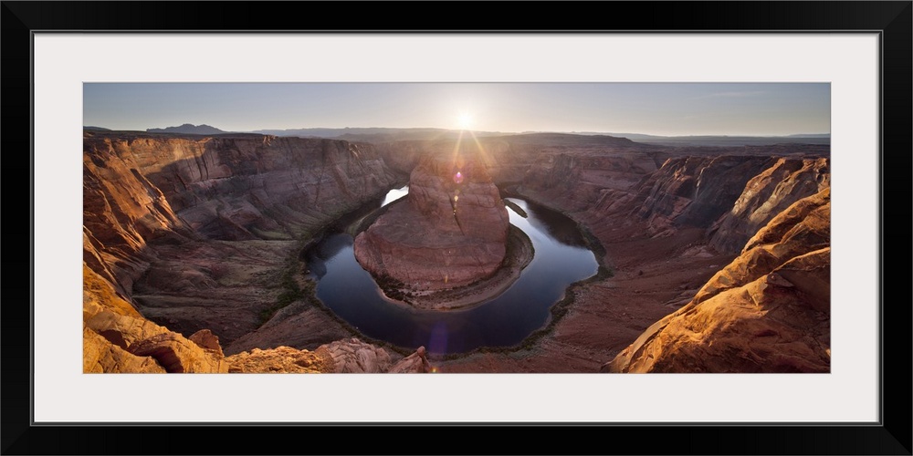 USA, Arizona, Page, Horseshoe Bend Canyon from the view point.