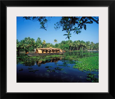 Asia, India, Bharat, Alleppey, houseboat on the Backwaters