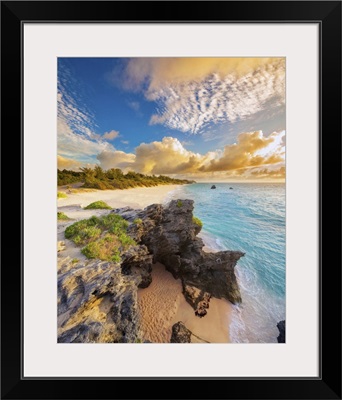 Bermuda, Warwick Parish, South Shore Park, Caribbean sea, Warwick Long Bay at dawn