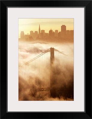 California, San Francisco, Golden Gate Bridge and skyline