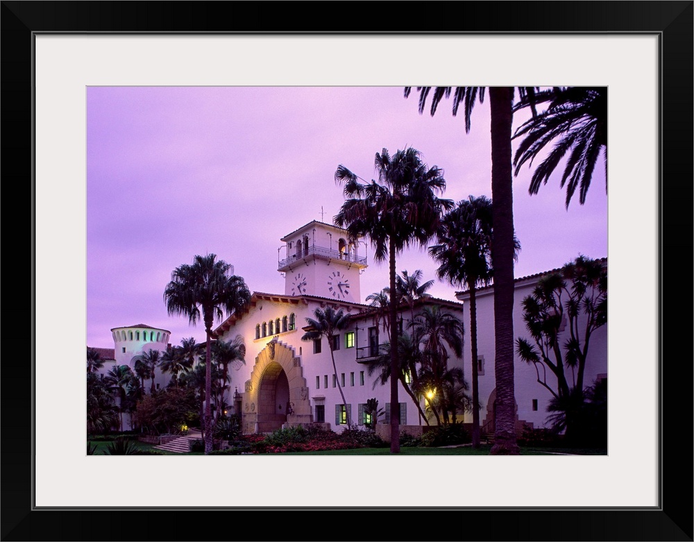 United States, USA, California, Santa Barbara, view of the County Courthouse