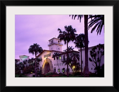 California, Santa Barbara, view of the County Courthouse