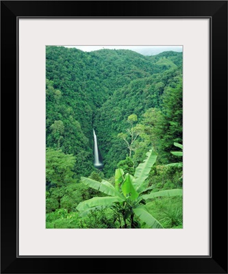 Central America, Costa Rica, Tropics, Waterfall near San Miguel