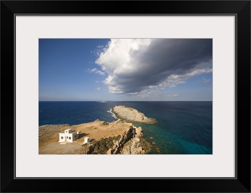 Cyprus, Northern Cyprus, Kirpasa, View of Cape Zafer, point of the Karpas peninsula