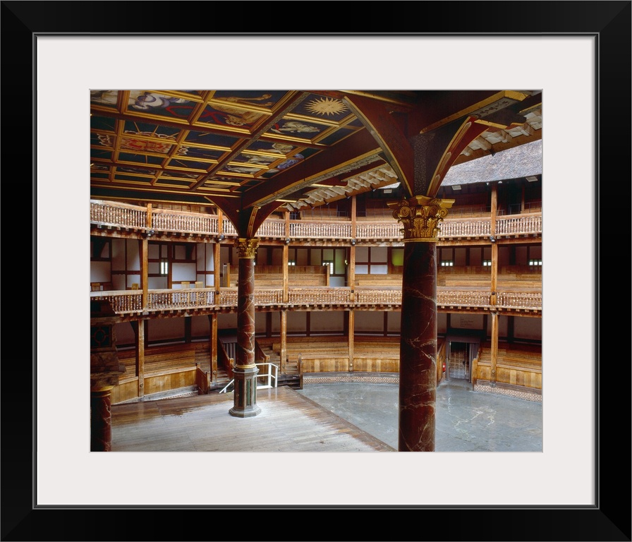 England, London, Shakespeare's Globe Theatre, Interior