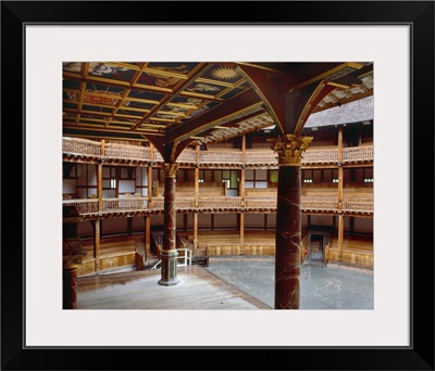 England, London, Shakespeare's Globe Theatre, Interior