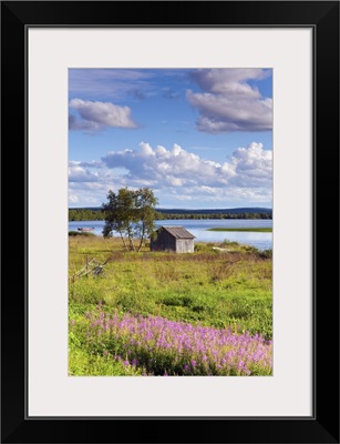 Finland, Lappi, Idyllic landscape near Kilpisjarvi, Arctic Circle, Lapland