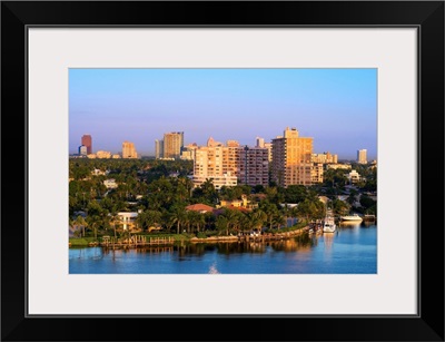 Florida, Fort Lauderdale, Atlantic ocean, View of the city and canals