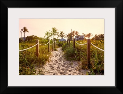 Florida, South Florida, Delray Beach, Pathway On Beach
