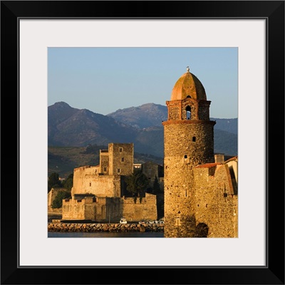 France, Languedoc-Roussillon, Notre Dames des Anges church and Royal Castle