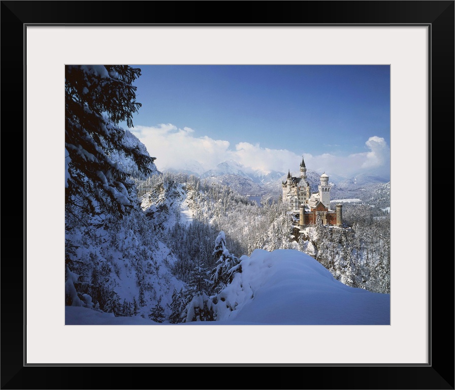 Winter am Schlo.. Neuschwanstein, F..ssen, Schwaben, Bayern, Deutschland