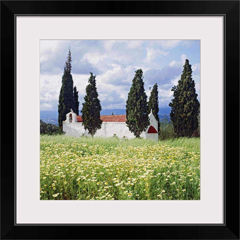 Greece, Crete Island, Crete, Ir..klion, Mediterranean area, Mediterranean sea, Travel Destination, Typical little church i...