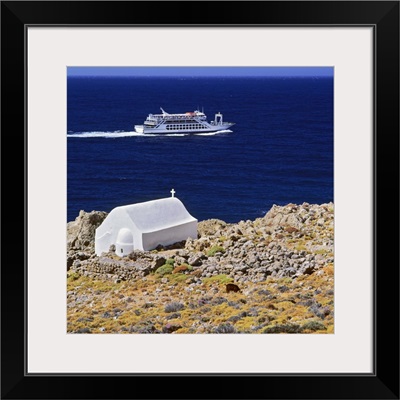 Greece, Ferry boat from Hora Sfakion to Agia Roumeli