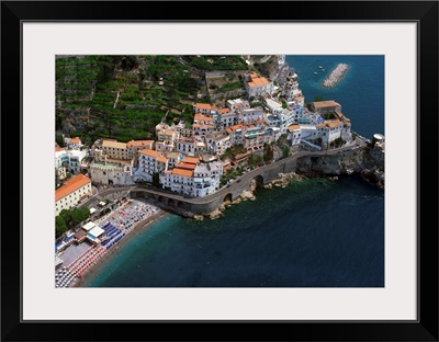 Italy, Amalfi Coast, aerial view