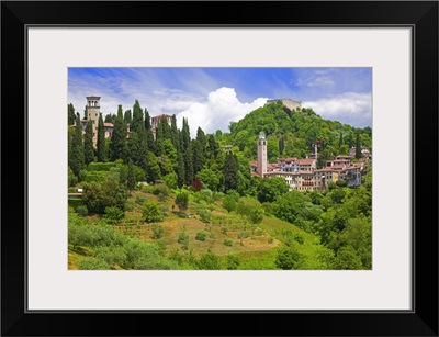 Italy, Asolo, Old town and the Rocca