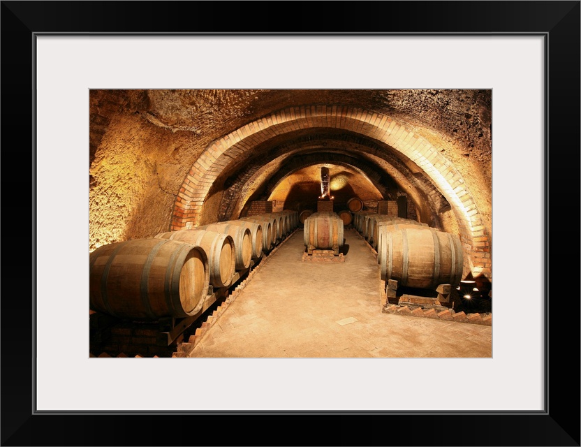 Italy, Basilicata, Vulture, Rionero in Vulture, Cantina del Notaio wine cellar