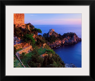 Italy, Campania, Amalfi, The saracen tower of Conca dei Marini