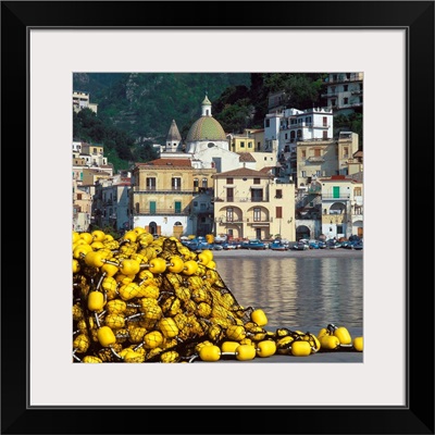 Italy, Campania, Cetara, Amalfi coast, Cetara town, seaside