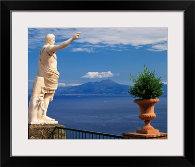 Italy, Campania, Hotel Caesar Augustus, view towards Vesuvio volcano