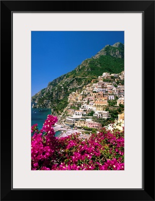 Italy, Campania, Peninsula of Sorrento, Positano, View of the town
