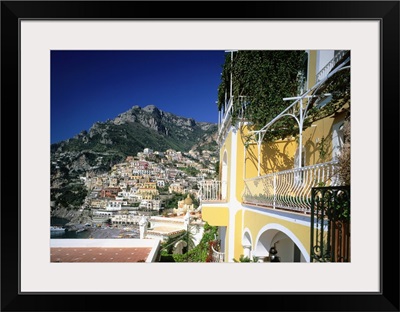 Italy, Campania, Positano, view of town, Amalfi coast
