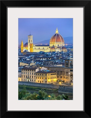 Italy, Florence, Duomo Santa Maria del Fiore, Duomo and Giotto's Bell Tower