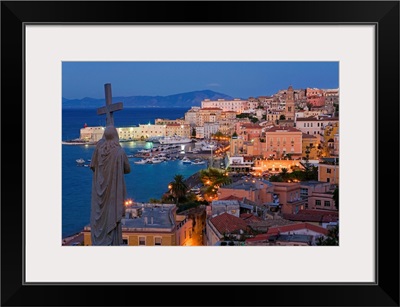 Italy, Gaeta, View of the town from St Francis church