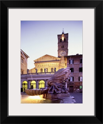 Italy, Latium, Mediterranean area, Rome, Trastevere, Santa Maria in Trastevere Basilica