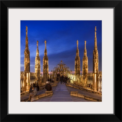 Italy, Lombardy, Milan, Piazza Duomo, Milan Cathedral, Cathedral Terrace