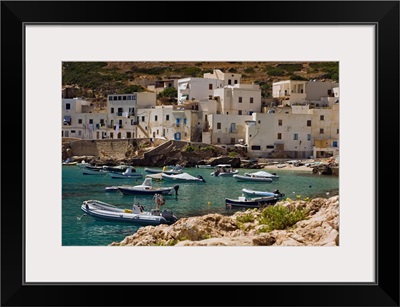 Italy, Sicily, Egadi Islands, Levanzo, Harbor
