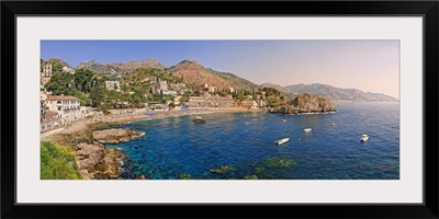 Italy, Sicily, Mediterranean sea, Messina district, Taormina, Mazzaro beach