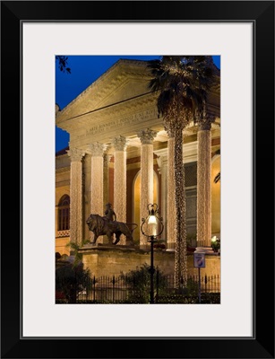 Italy, Sicily, Palermo, Teatro Massimo, Theatre during Christmas time