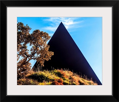 Italy, Sicily, The Pyramid, 38th Parallel In The Fiumara d'Arte Outdoor Sculpture Museum