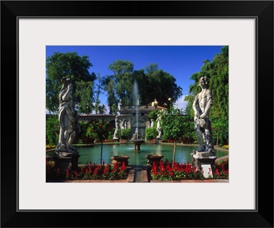 Italy, Tuscany, Lucca, Palazzo Pfanner, park