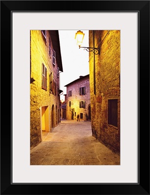 Italy, Tuscany, Orcia Valley, Monticchiello, Siena district, An alley
