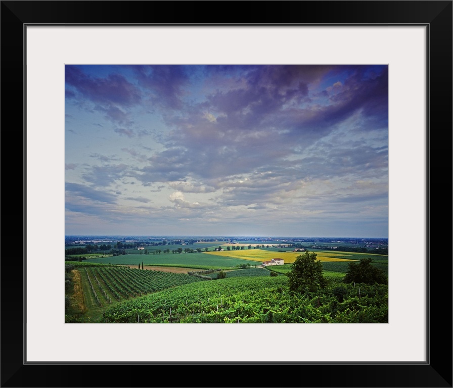 Italy, Veneto, Mediterranean area, Treviso district, Susegana, View from the castle