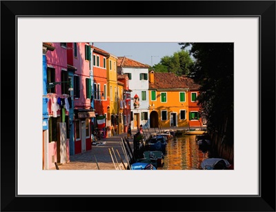 Italy, Veneto, Venetian Lagoon, Adriatic Coast, Venice, Burano, Typical houses